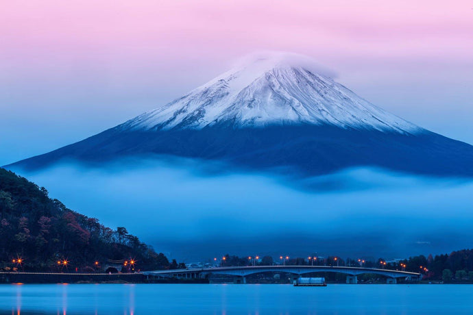 Under the Fuji mountain